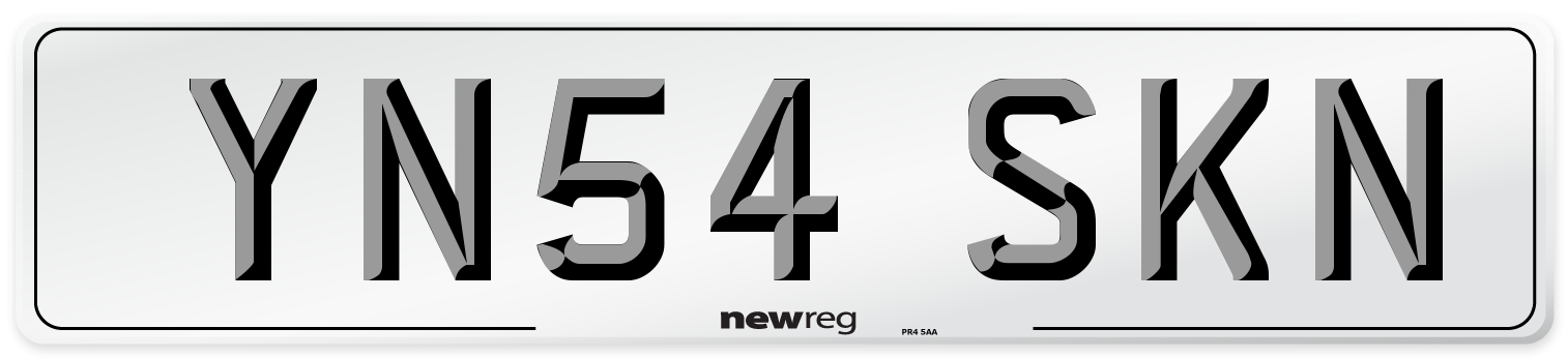 YN54 SKN Number Plate from New Reg